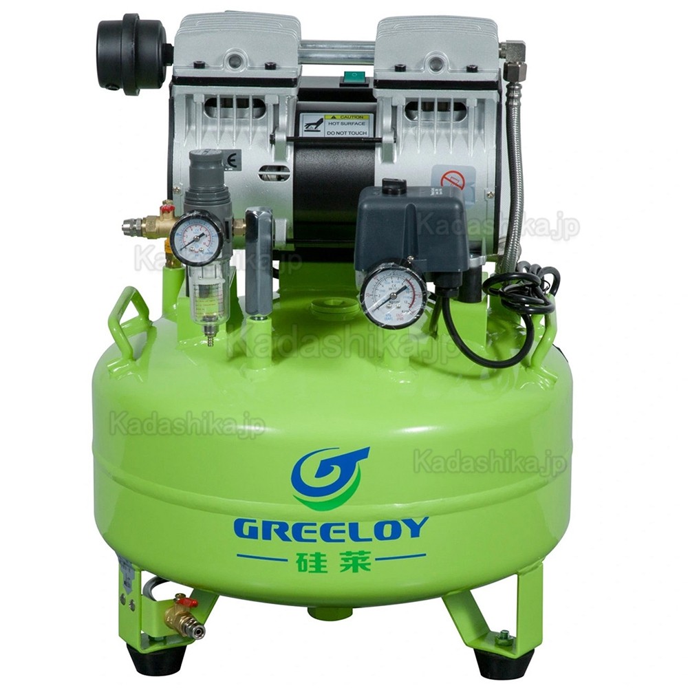 Greeloy®GA-61X 歯科用 オイルレス超静音コンプレッサー 消音ボックス付き